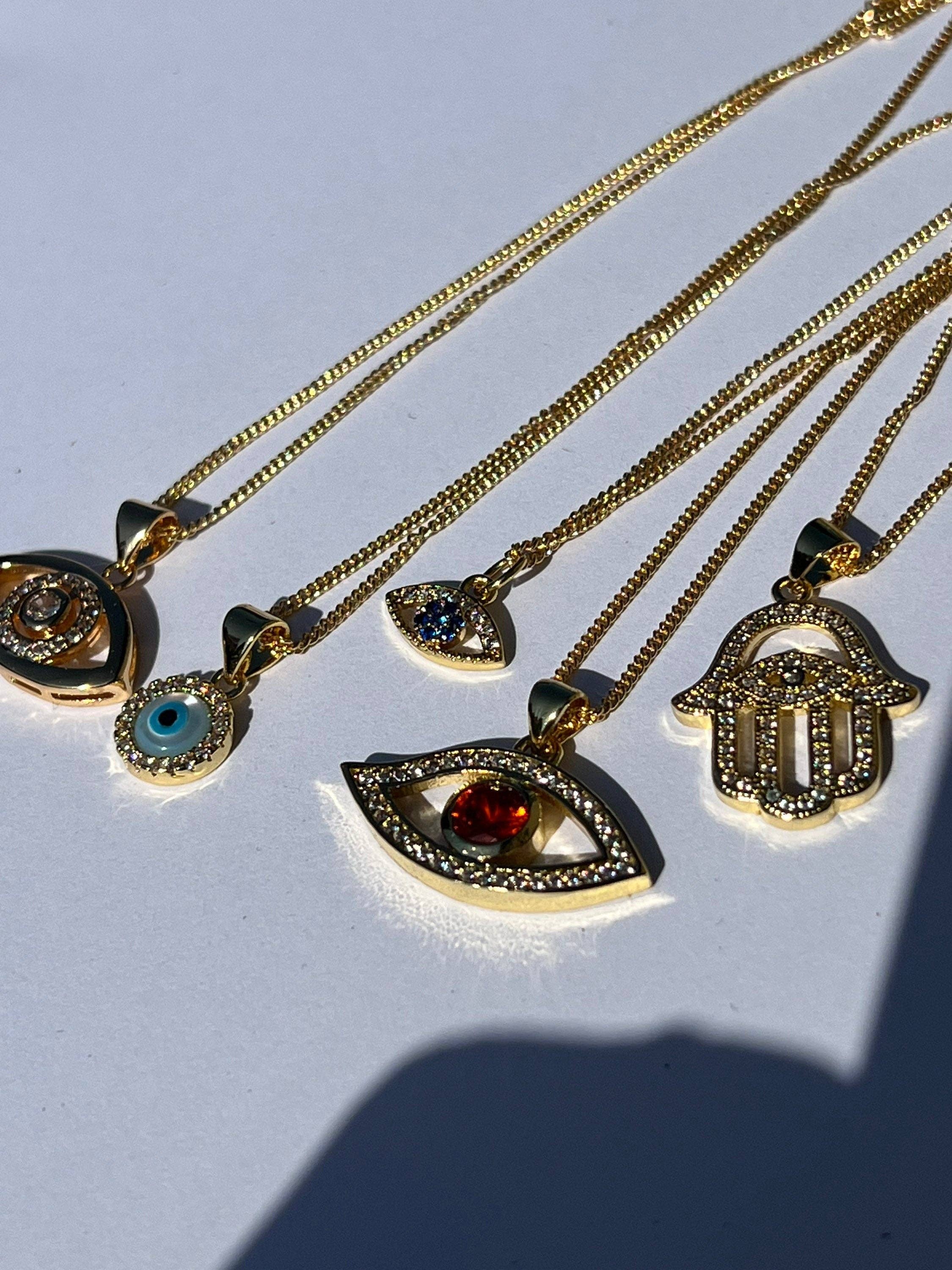 23North Jewelry - Wholesale Pendant/Charm Necklace - Red Evil Eye Amulet Necklace2