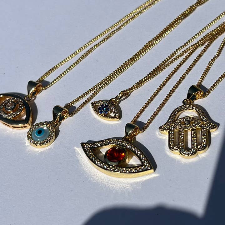 23North Jewelry - Wholesale Pendant/Charm Necklace - Red Evil Eye Amulet Necklace2