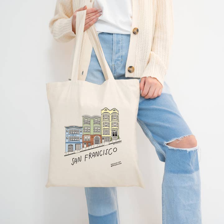 By Aleisha - Wholesale Tote Bag - Unisex - Home Sweet San Francisco Tote2