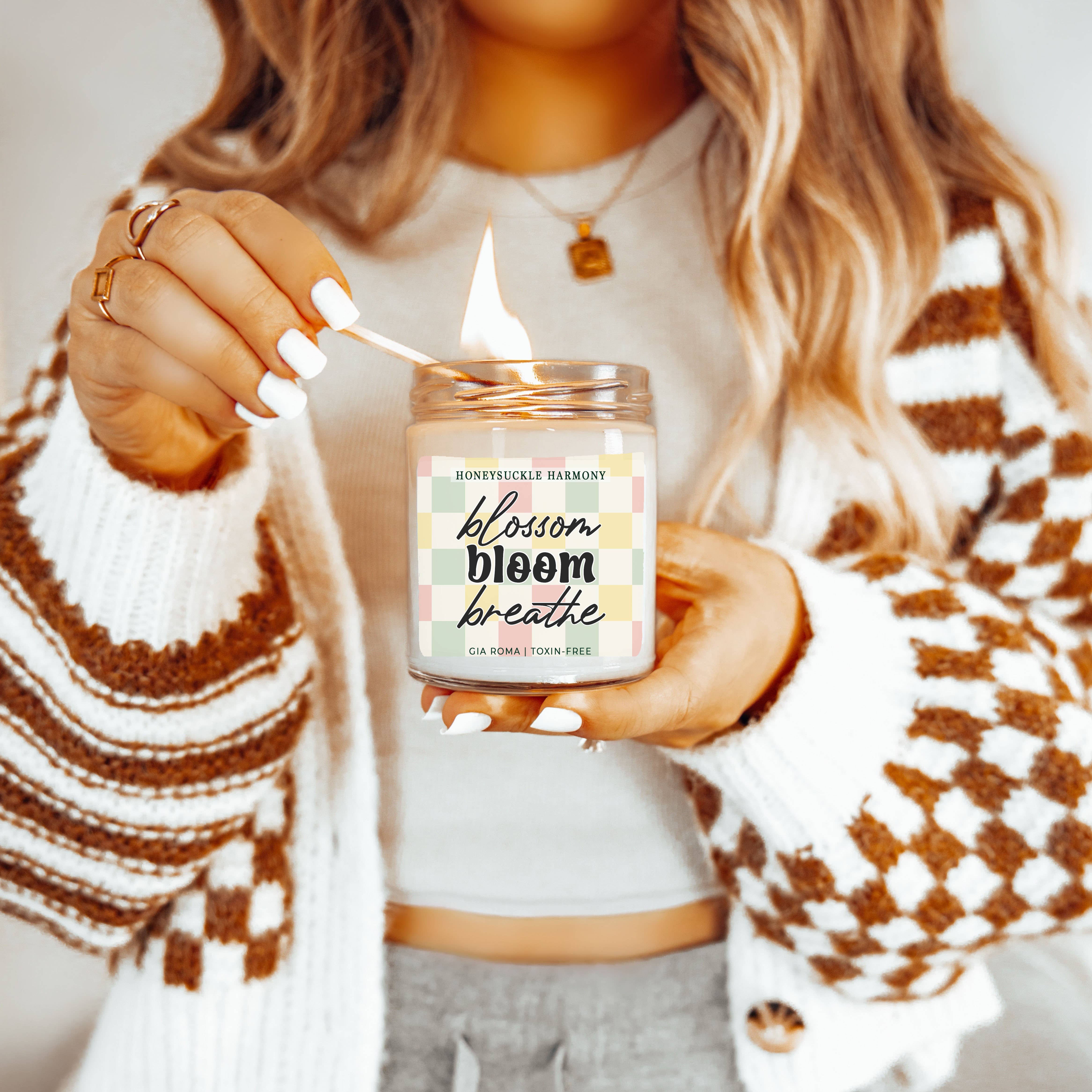 Gia Roma - Vendita all'ingrosso Candela in vasetto - Candele pasquali retrò con graziosi barattoli profumati alla soia primaverile31