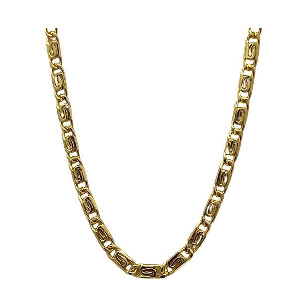Athena Designs - Venta al por mayor Collares de cadenas y eslabones - Collar «Fancy Link» relleno de oro de 18 quilates0