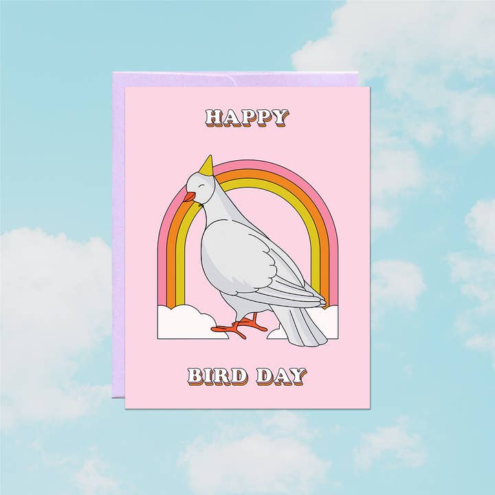 Party Mountain Paper co. - Wholesale Birthday Card - Happy Bird Day | Birthday Card1