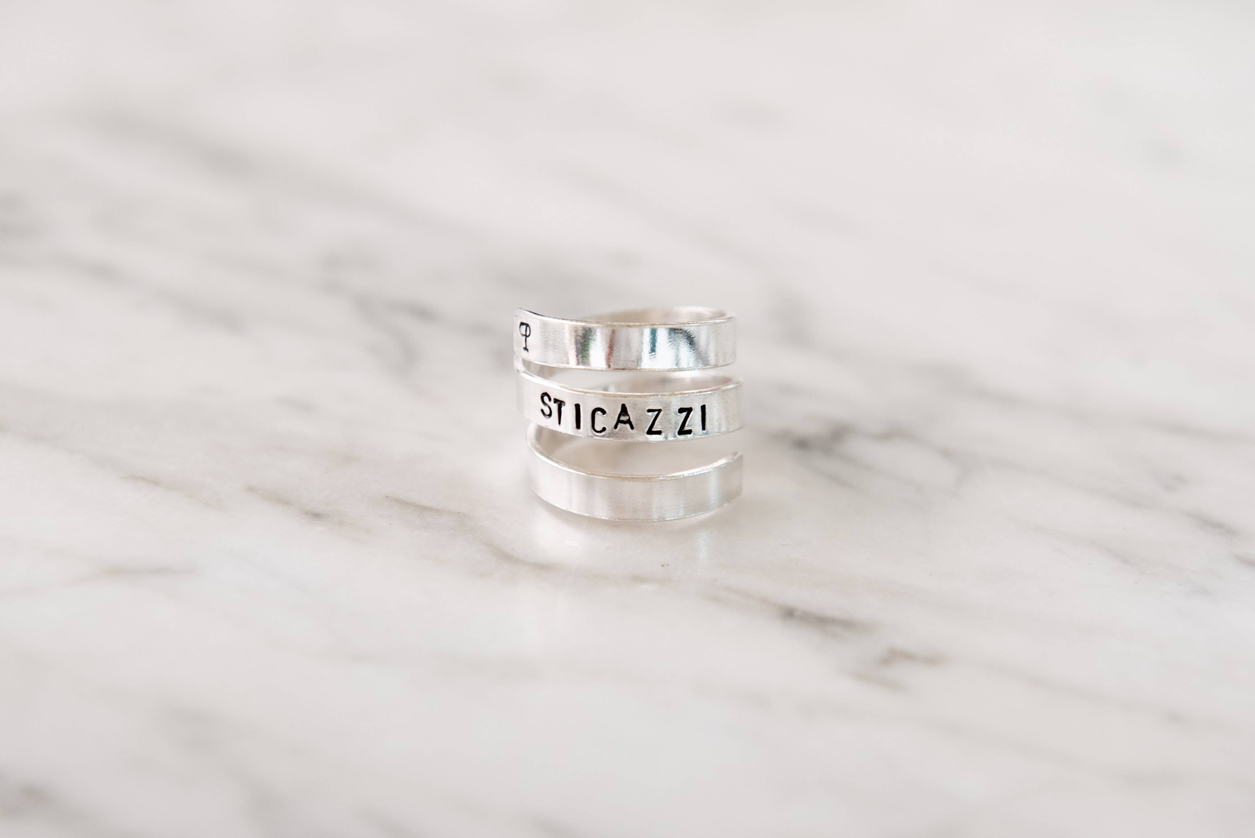 Loti jewels - Wholesale Band/Stacked Ring - ROUND RING IN 925 SILVER WITH ENGRAVING1