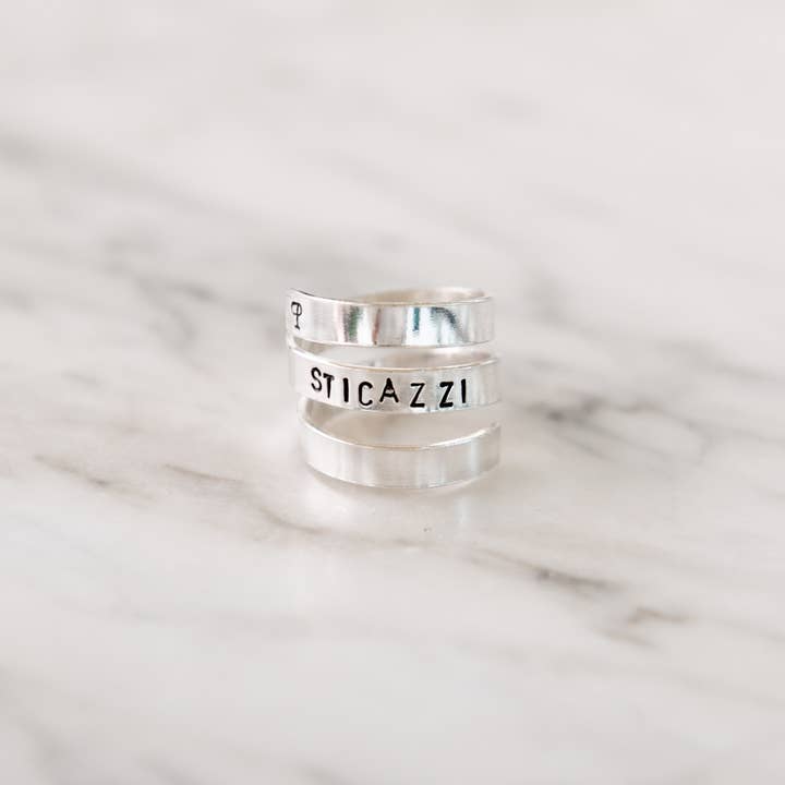 Loti jewels - Wholesale Band/Stacked Ring - ROUND RING IN 925 SILVER WITH ENGRAVING1