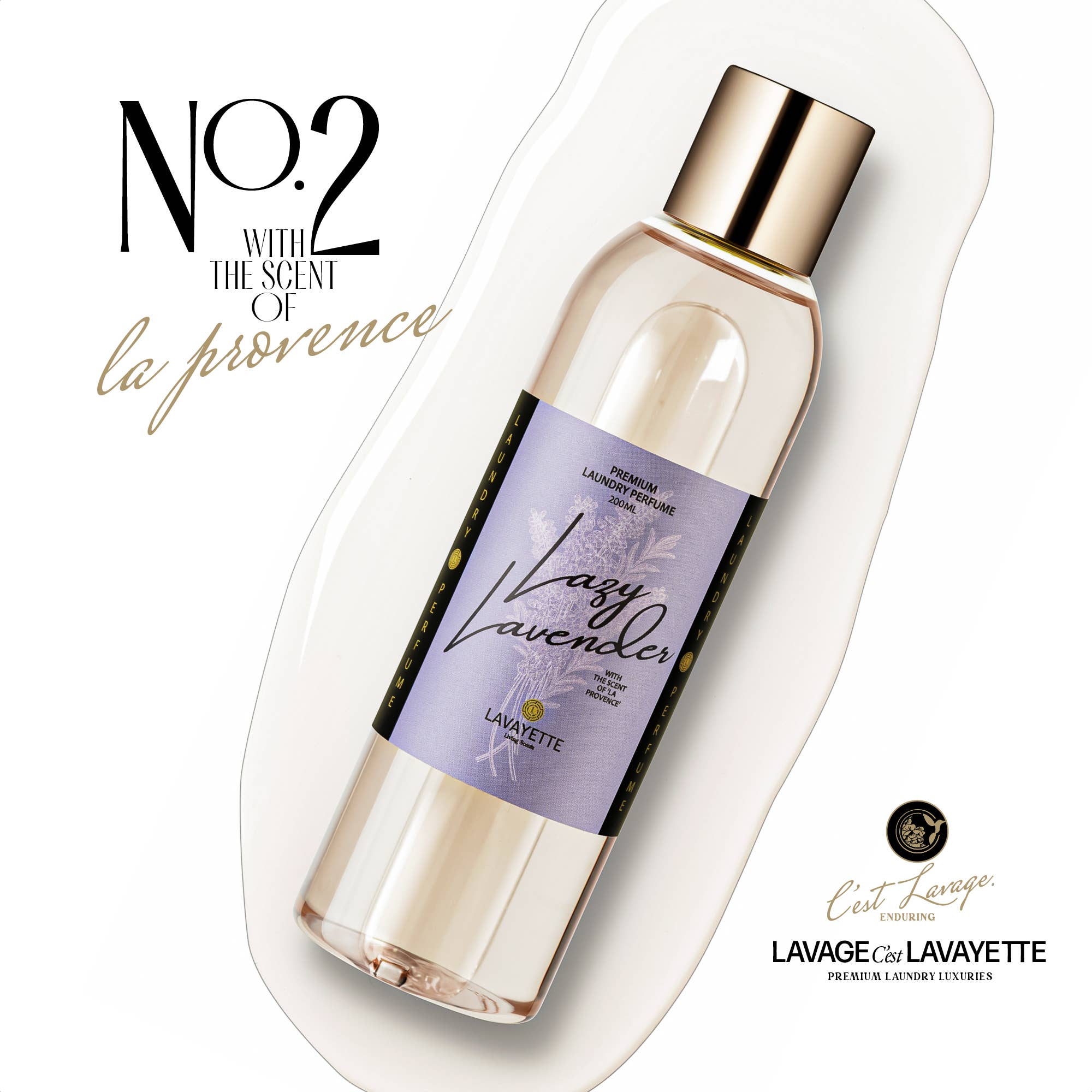 Lavayette - Wholesale Geurversterker/geurbooster - Lavayette Premium Wasparfum Lazy Lavender 200ml4