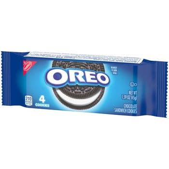 Long Island Candy Factory - Wholesale Cookie - Oreo Cookies Single Serve 4 Cookie Sleeve 1.59 oz 10 ct0