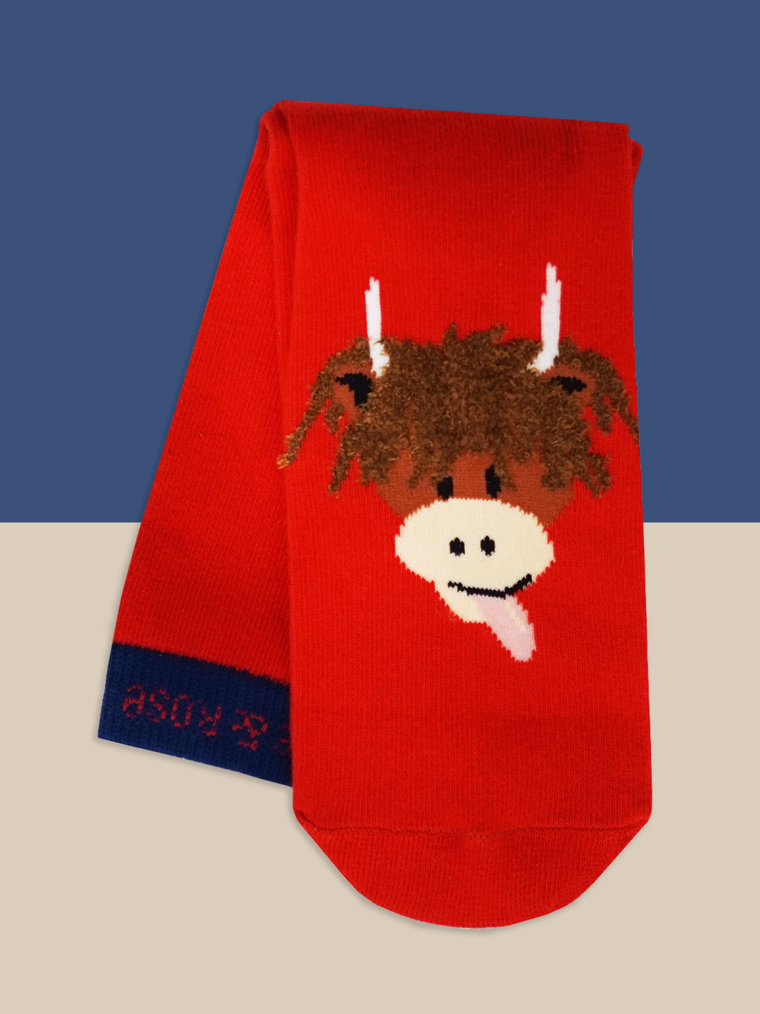 Blade and Rose Limited - Wholesale Socks - Unisex - Hamish Highland Cow Adult Socks0