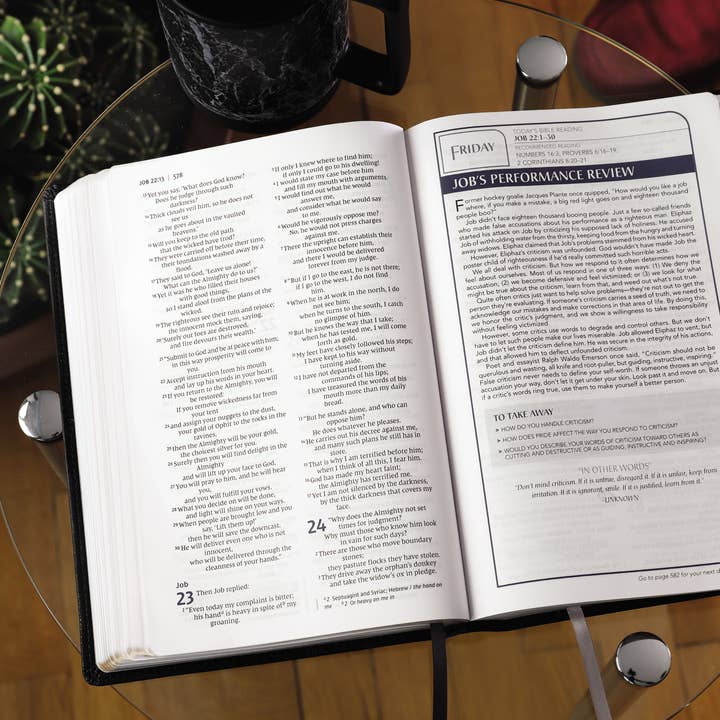 HarperCollins Christian Publishing - Wholesale Religion - NIV Men's Devotional Bible, Large Print, Leathersoft Black7