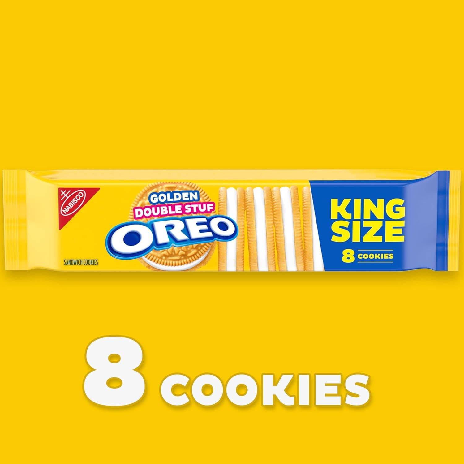Snacky Candy - Vendita all'ingrosso Biscotti - Oreo Golden Double Stuff King Size 4,1 oz 12 confezioni3
