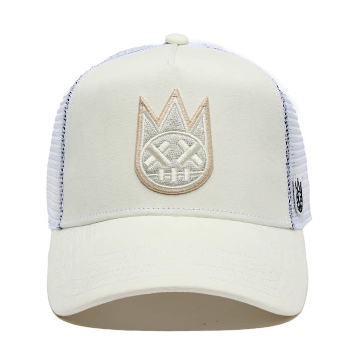 Gorra Trucker de Malla con Logo Limpio de Cult en Blanco Invierno para venta al por mayor de Cult of Individuality