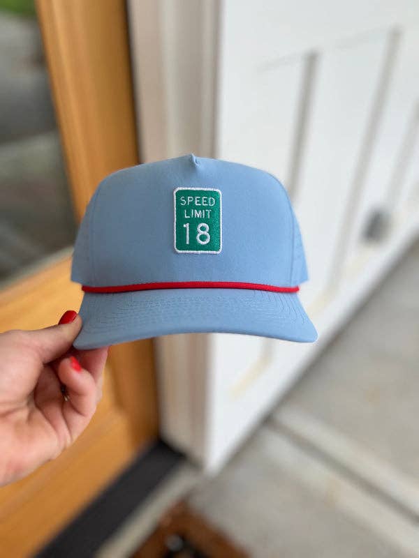 Oxford, MS Speed Limit 18 Hat for wholesale by Happy By Rachel, LLC