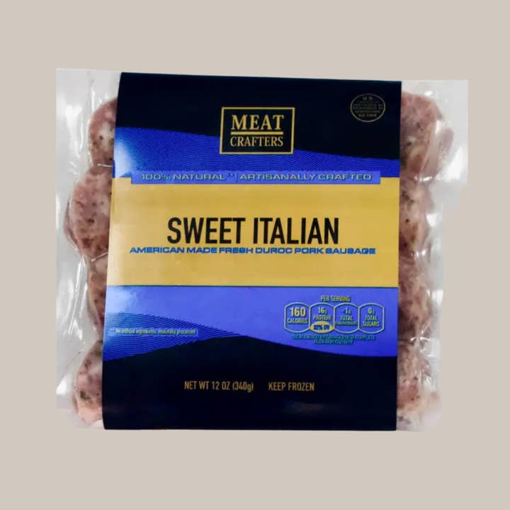MeatCrafters Inc. - Wholesale Sausage - Classic Sweet Italian Pork Sausage Links: Fennel, Tuscan