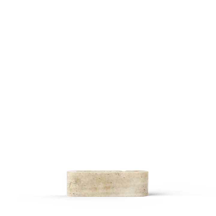 KÖPPEN - Wholesale Decorative Tabletop Object - Handcrafted Italian Travertine Stone Tongue Scraper Holder1