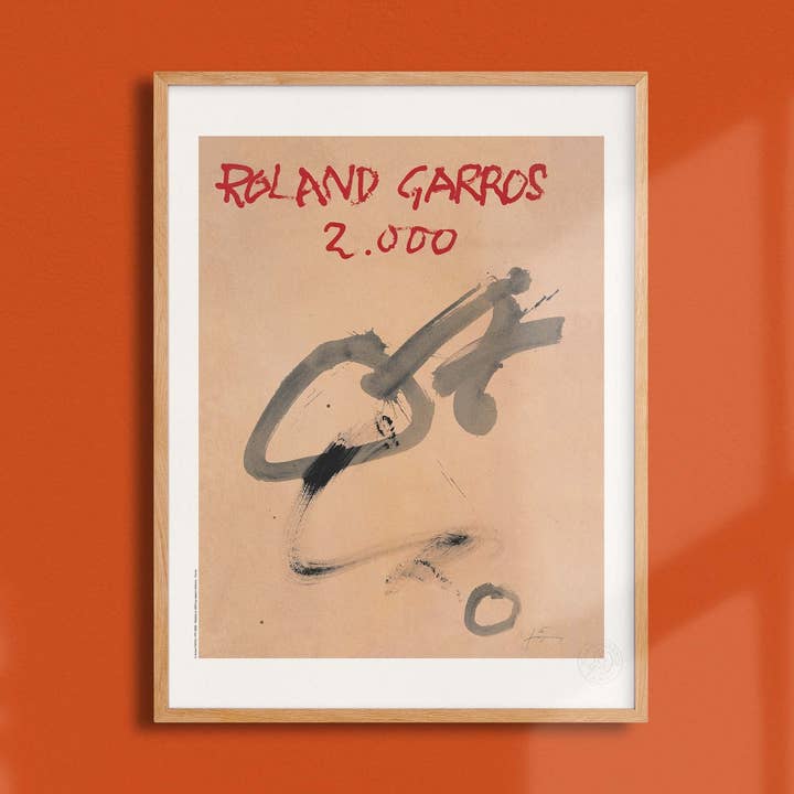 Affiche Roland-Garros Antoni Tapies, 2000 - FFT0021 pour la vente par Oneart