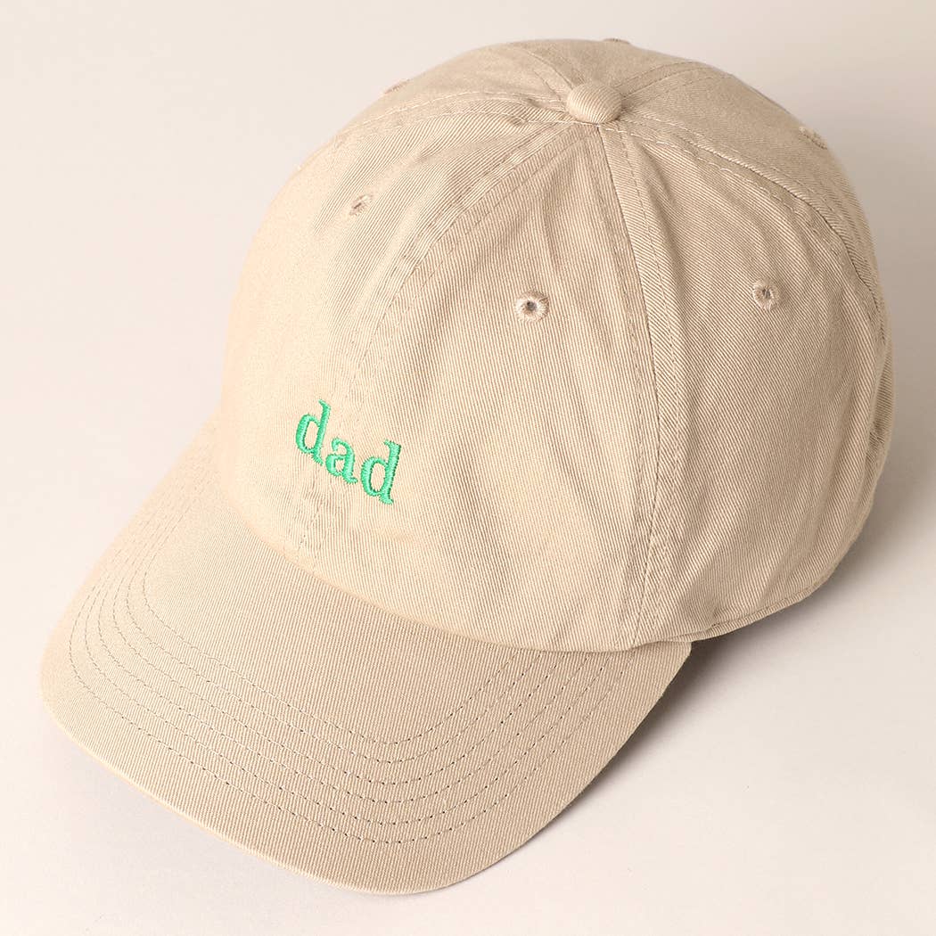 Fashion City – wholesale Baseball cap – Men's – Father's Day Baseball Cap With Dad Text Embroidery 7