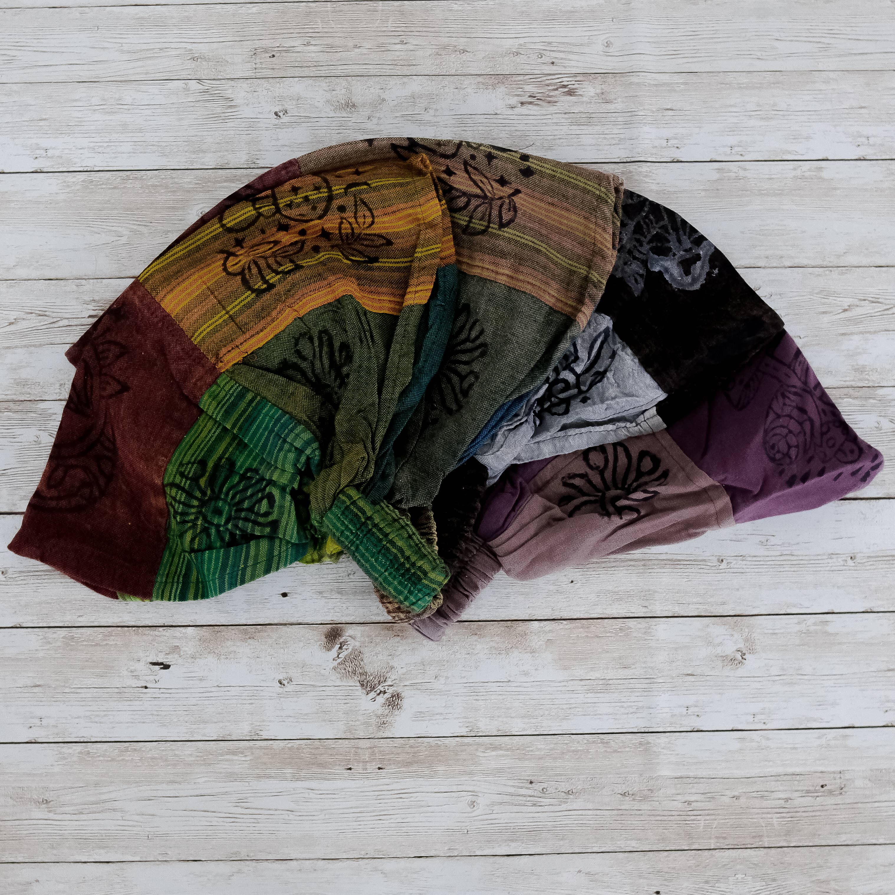 Karma Nepal Crafts - Wholesale Fashion Headband - Women's - Cotton Patch Unisex Block Print Head Band10