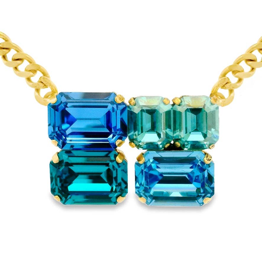 TOVA - Vendita all'ingrosso Collana con ciondolo/pendaglio - Collana Rowan in Blu0