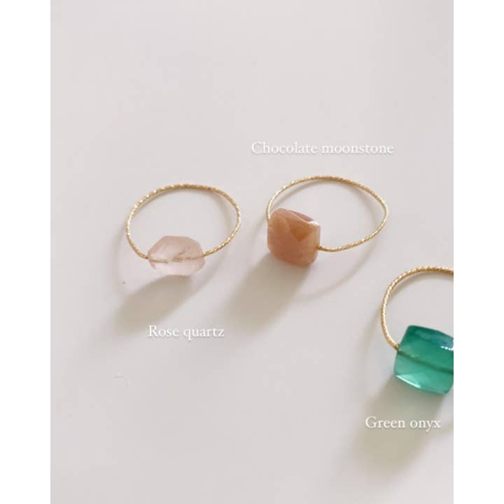 ERIJEWELRY - Wholesale Single stone/solitaire ring - Rose Quartz Daily Serenity Ring4