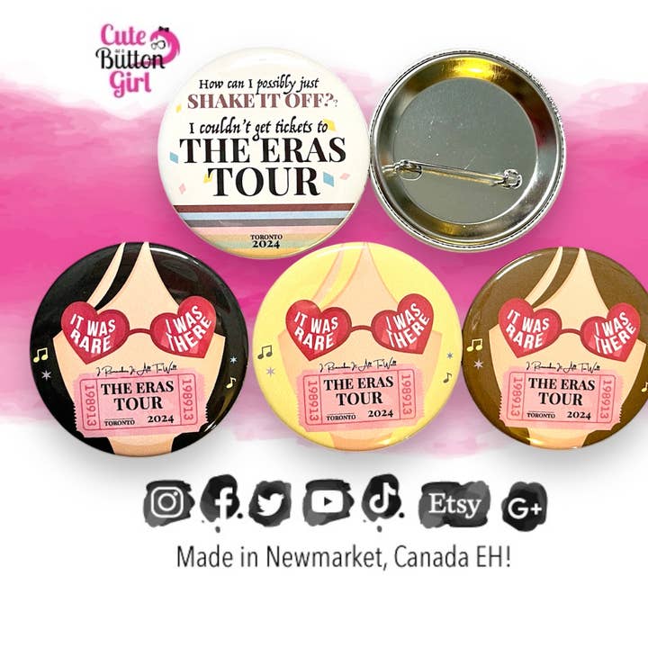 1.25in & 2.25in Swiftie for wholesale by Cute as a Button Girl