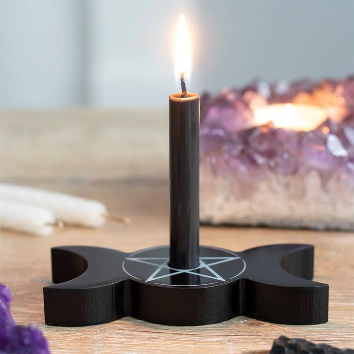 Something Different Wholesale – wholesale Candle holder – Triple Moon Spell Candle Holder2