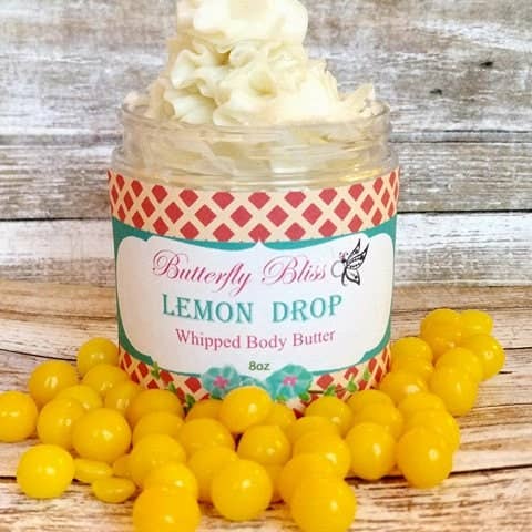 Butterfly Bliss - Wholesale Body Balm/Butter - Whipped Shea Butter | Lemon Drop | Body Butter | Whipped Body Butter | Shea Butter | Vegan Skincare | Whipped | Whipped Lotion | Lotion