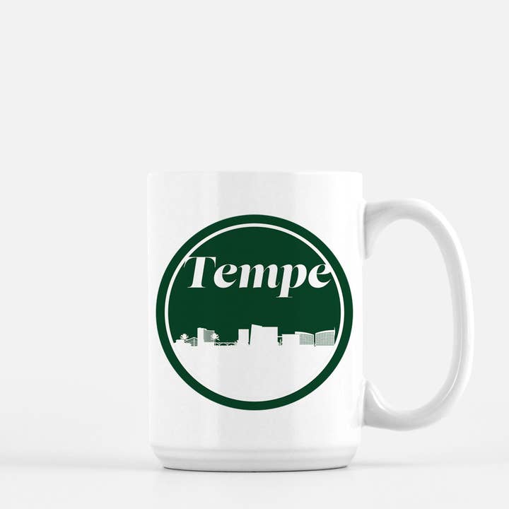 Tazza da caffè retrò Tempe Arizona | Più colori per la vendita all'ingrosso da parte di Paperfinch Design