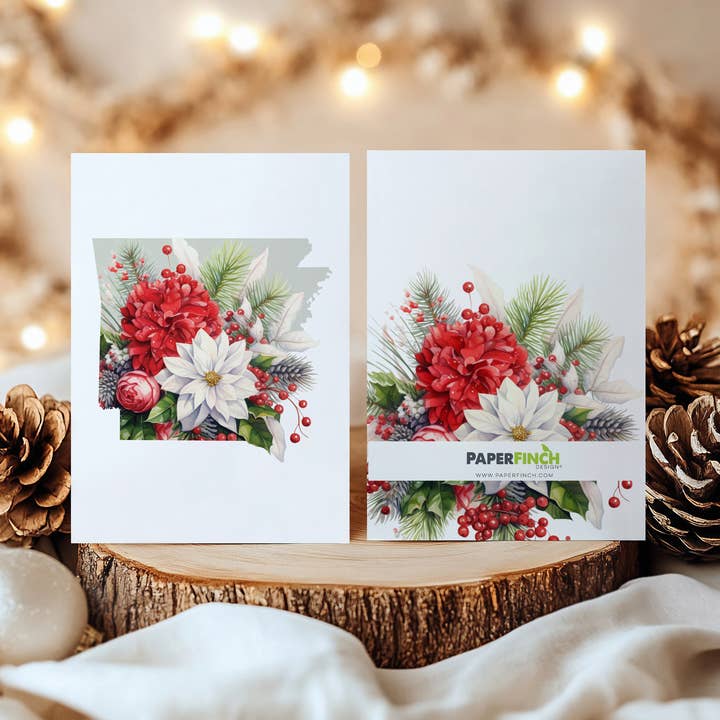 Arkansas julkort | Fyra årstider-serien för wholesale av Paperfinch Design