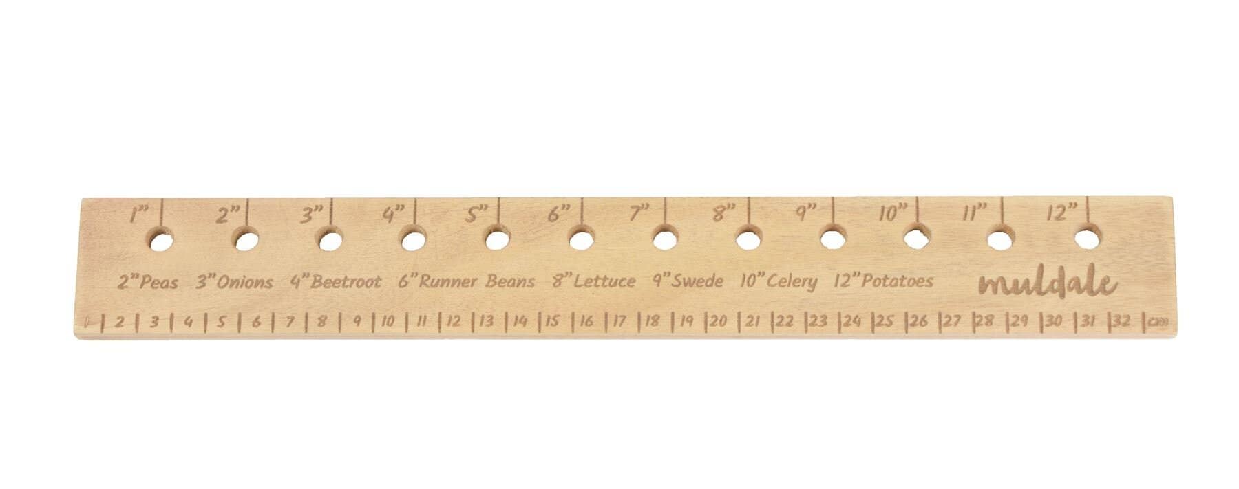 Muldale – wholesale Garden tool – Wooden Planting Ruler Seed Spacer Hand Garden Tool2