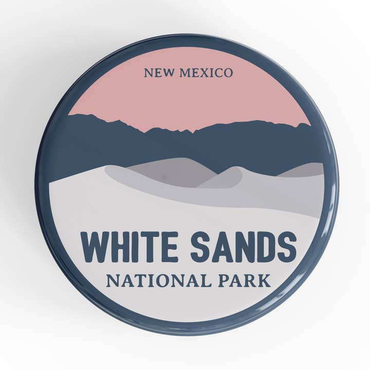 Épingle à bouton du parc national des Sables blancs pour la vente par Albion Mercantile Co.
