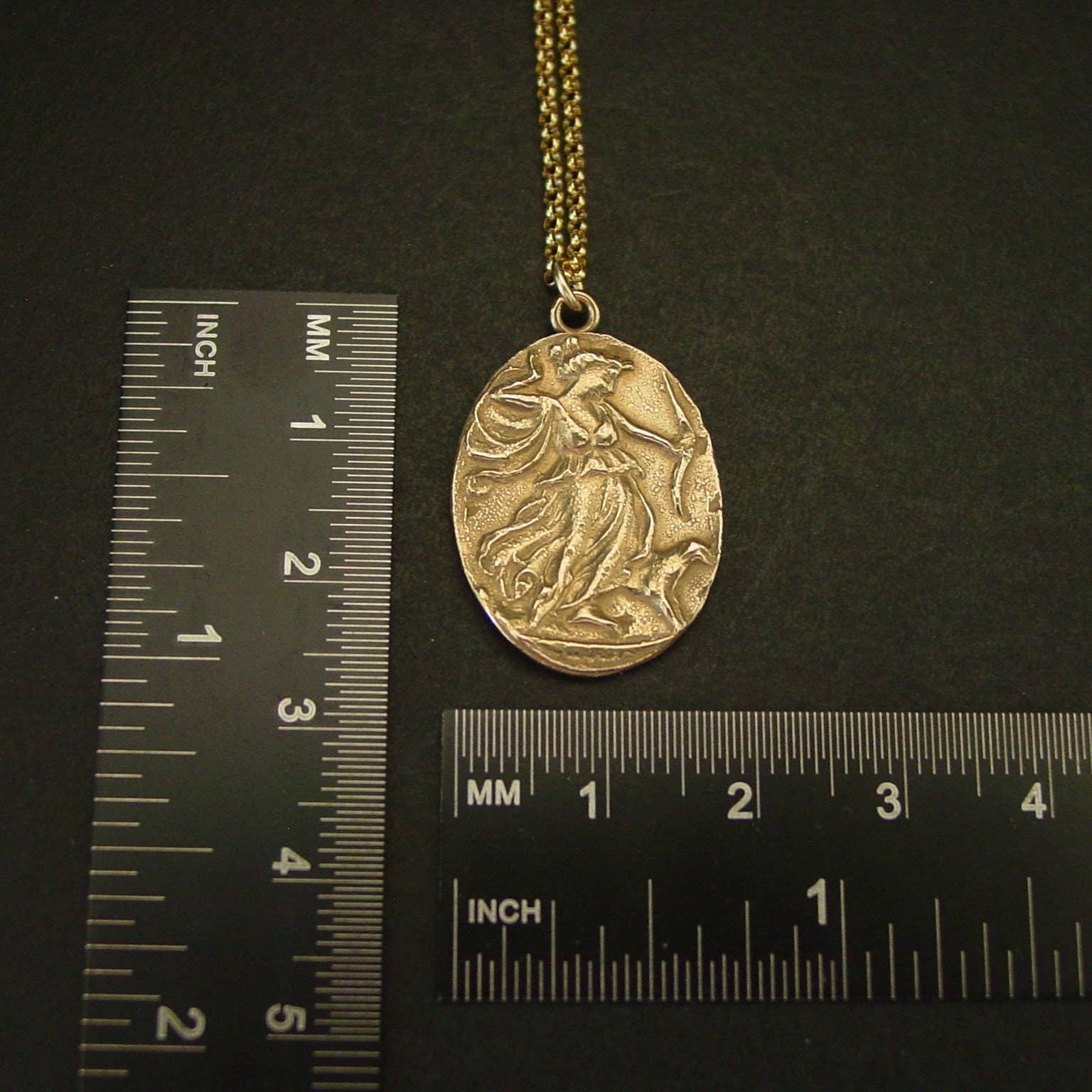 Vis a Vis Jewelry - Wholesale Pendant/Charm Necklace - Small Artemis Cameo Necklace - Diana the Huntress6
