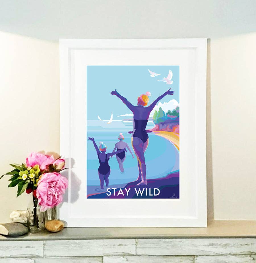 BeckyBettesworth - Wholesale Art Print - Stay Wild Positive Quote Print3
