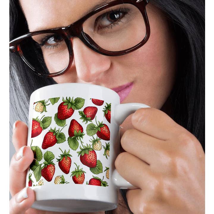 3dRose - Wholesale Coffee Mug - 3dRose, Cute Strawberry Background, Mug9