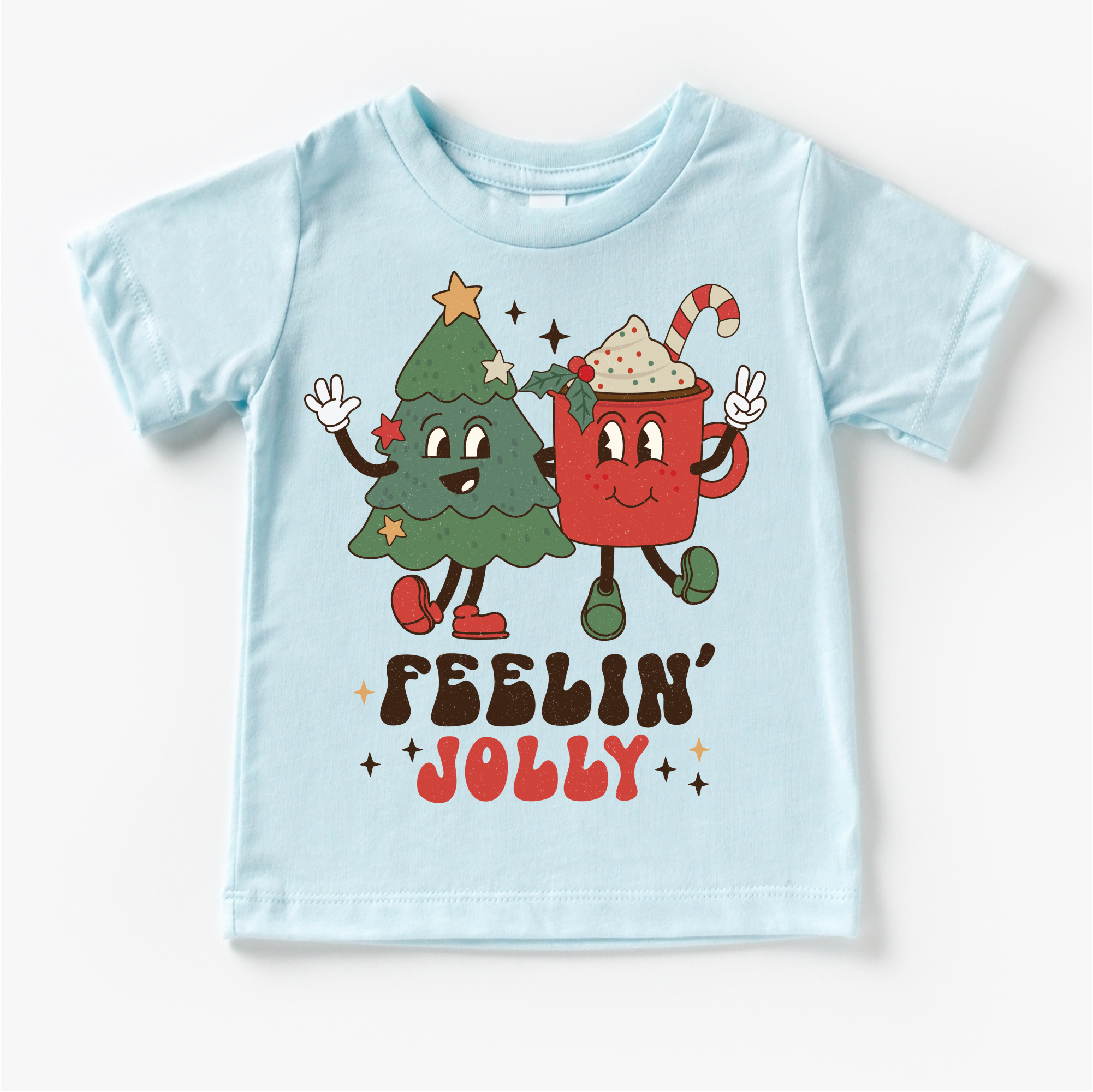 Madi Moosh - Wholesale Screen Printed T-Shirt - Kids - Feelin Jolly Christmas T-Shirt - Kids Tee3