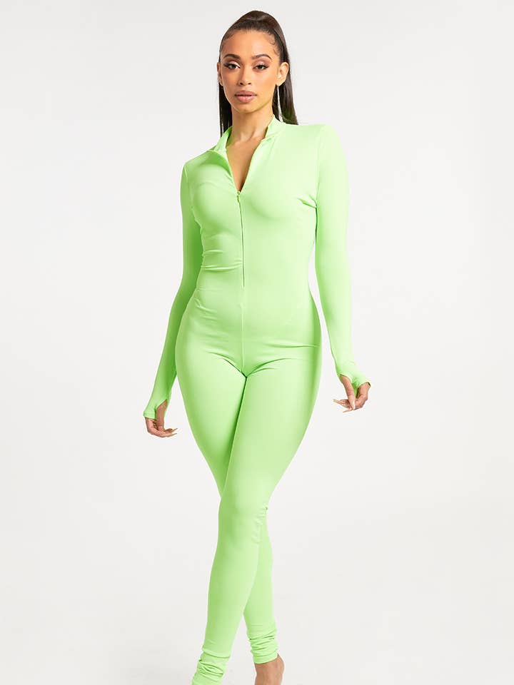 Damenoverall aus Nylonmischung mit Reißverschluss an der Vorderseite DT2134 für den Großhandel von Jour