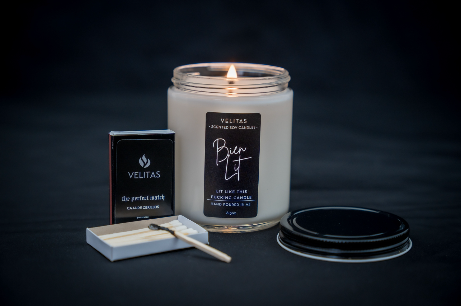 Velitas - Wholesale Jar/Filled Candle - BIEN LIT1