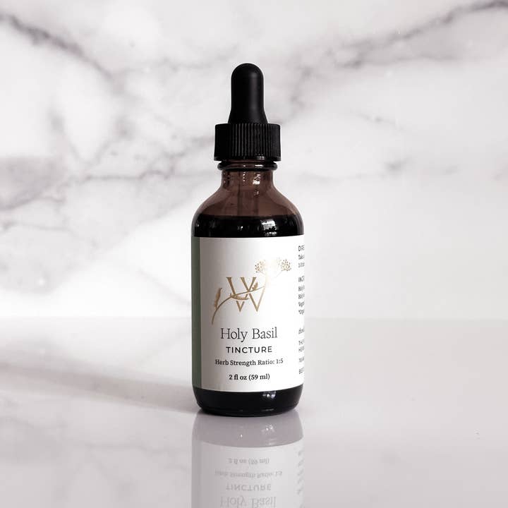 Holy Basil Tincture for wholesale by Wilderness Maven Apothecary