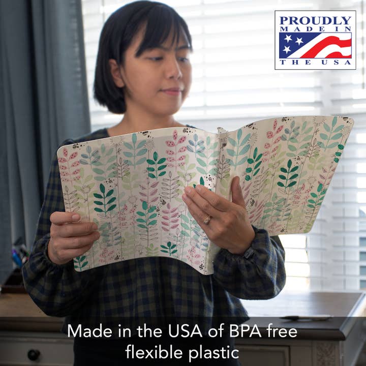 Conimar Promotions - Wholesale Binder - "Botanical Leaves" Decorative 3-Ring 1-inch Binder3