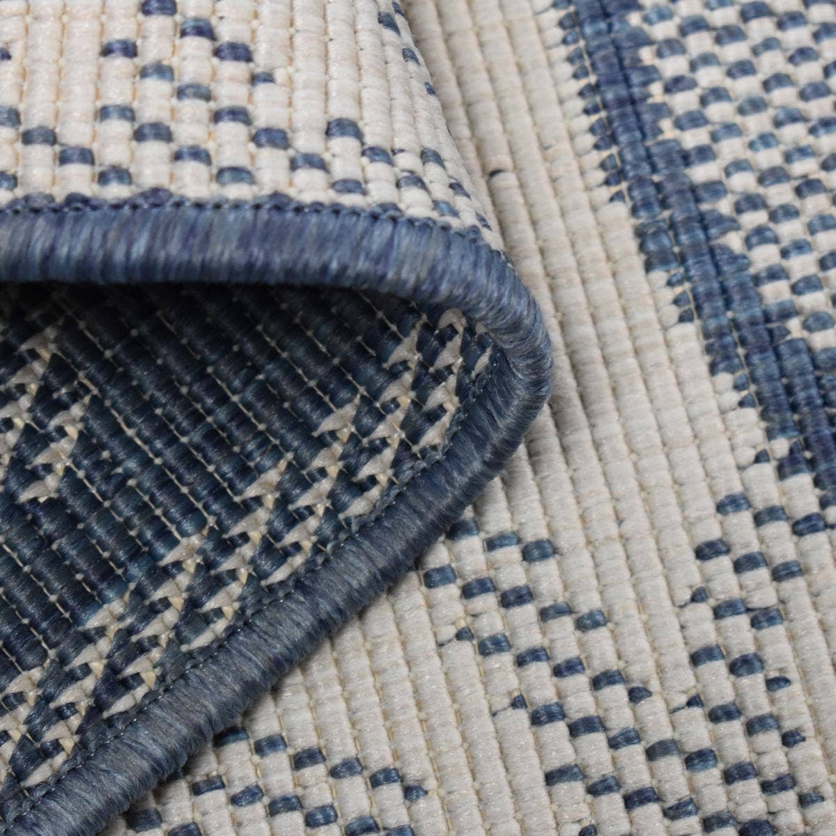 O&Ko - Wholesale Rug Pad - Blusafe Reversible Blue Outdoor Rug 80X150Cm2