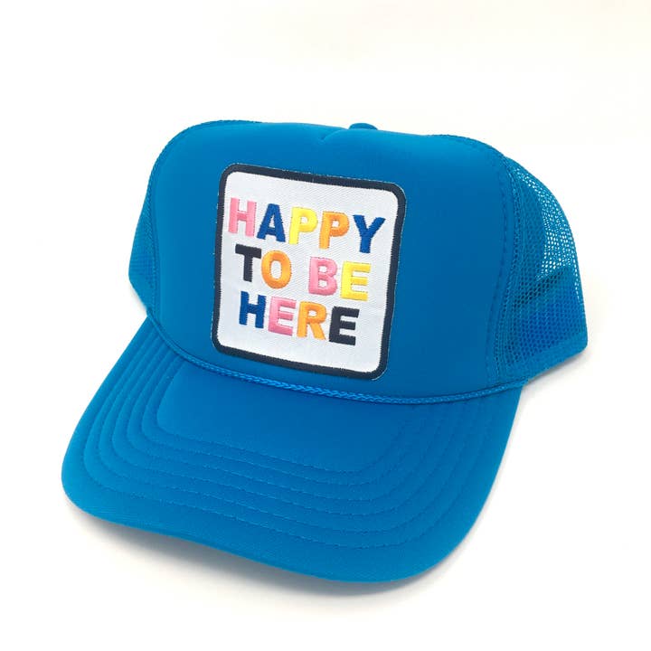 Après Babe - Wholesale Trucker Hat - Women's - "Happy To Be Here" Adjustable Trucker Hat