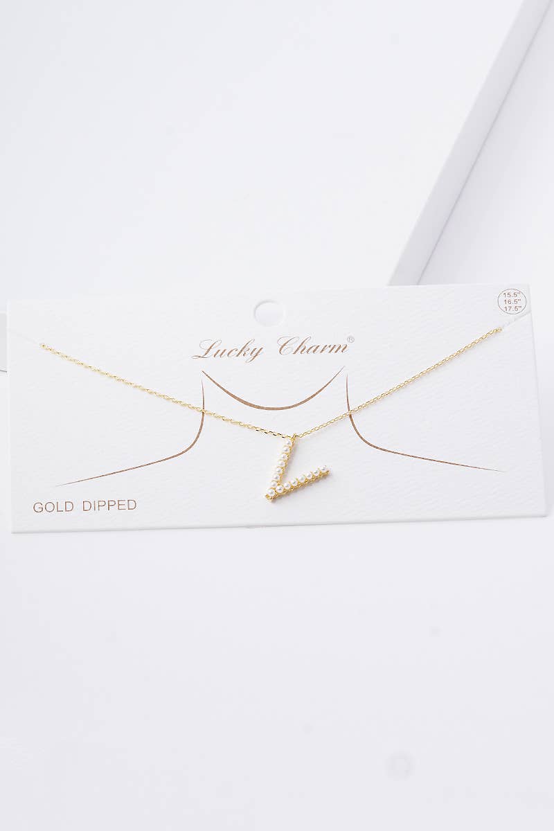 OHBOOBA DESIGN - Vente Colliers à pendentif - Collier initial en perles plaquées or33