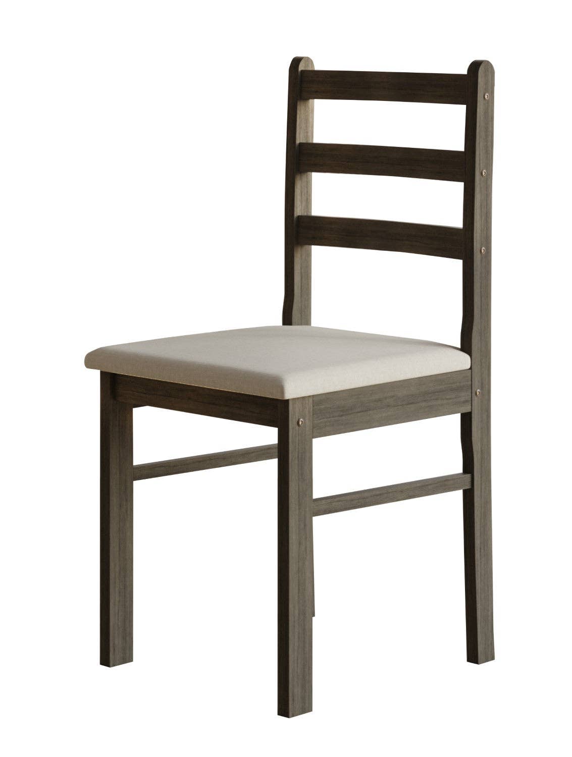 Home Design - Wholesale Chair - 5-Piece Milford Starter Modern Indoor Dining Set, Taupe, Rounded-edge table, Ladder-back chairs, Padded seats, Small-space friendly, Elegant design7