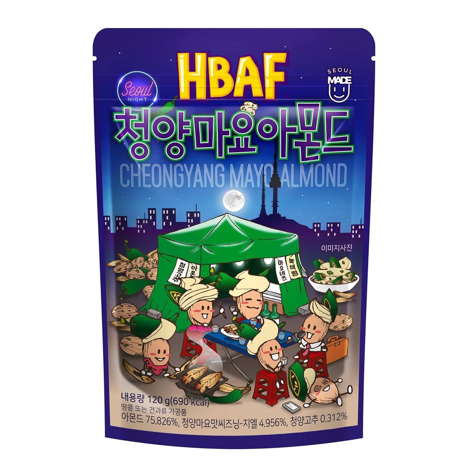 Beauty Bridge Inc - Wholesale Nuts - HBAF Cheongyang Mayo Almond 120 g0