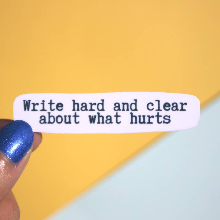 Pegatina dura para escribir | Regalos para escritores | Motivación para escribir | Etiqueta para para venta al por mayor de The Colorful Place