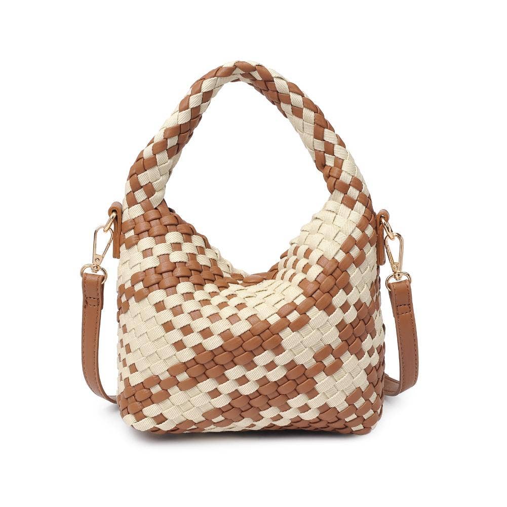 Moda Luxe - Vente Sac à main avec poignée sur le dessus – femme - Sac bandoulière tissé en matériaux mixtes Jessamine6