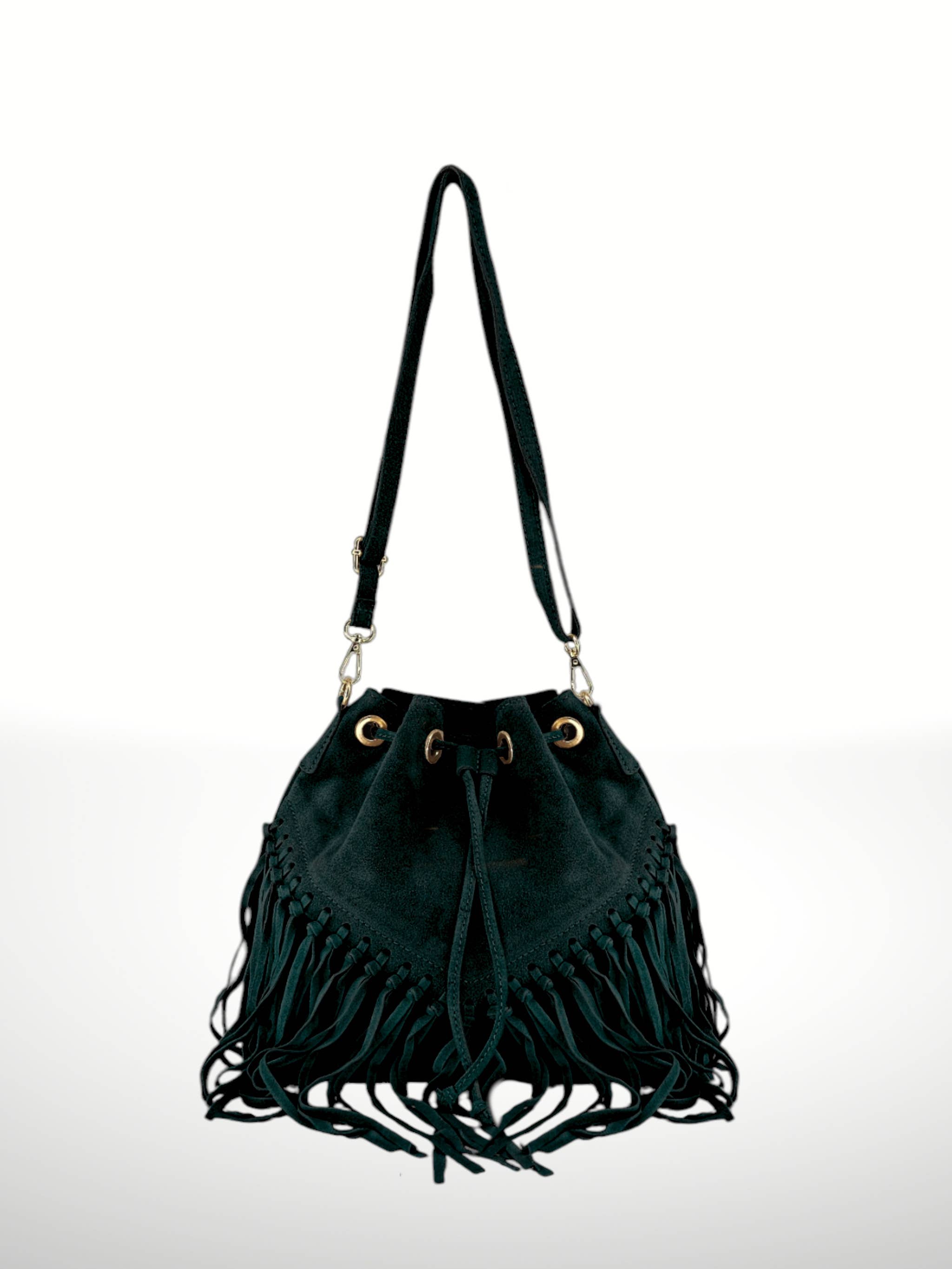 ITALIAN'S LEATHER – Großhandel Schultertasche – Damen – Emanuela Beuteltasche aus Wildleder 2204198