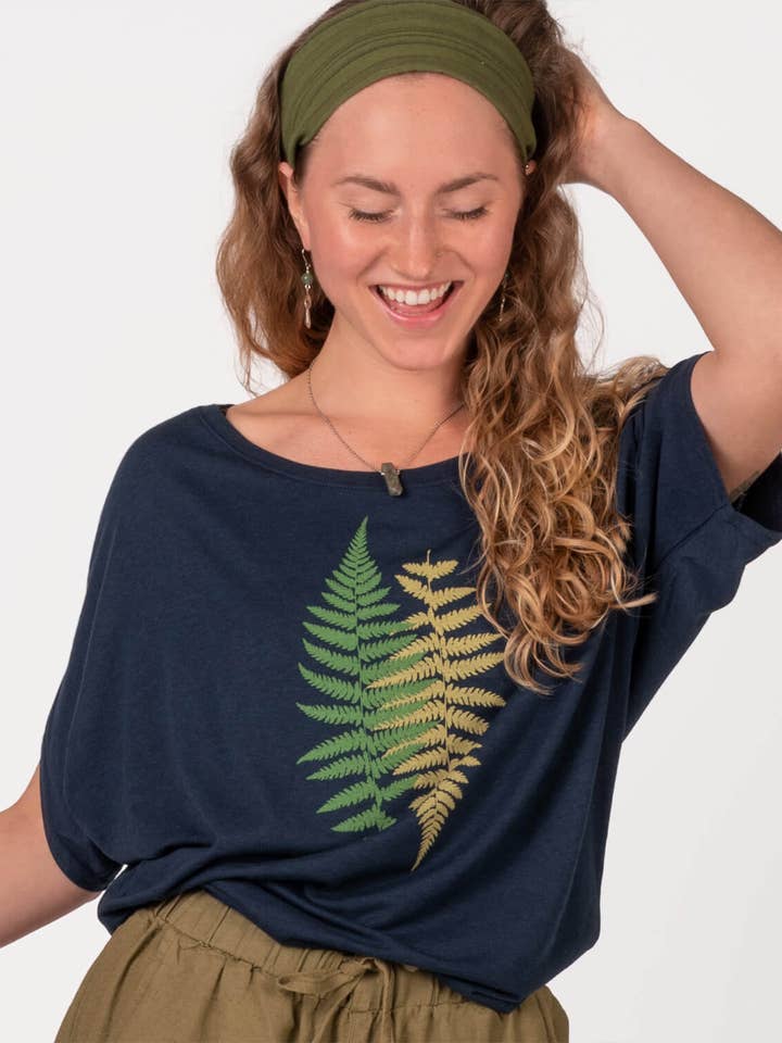 Ferns Bamboo Dolman Top for wholesale by Soul Flower