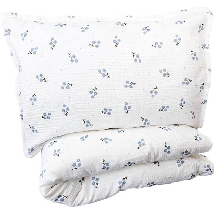Set da letto junior Bluebell in cotone biologico per la vendita all'ingrosso da parte di Summerville organic