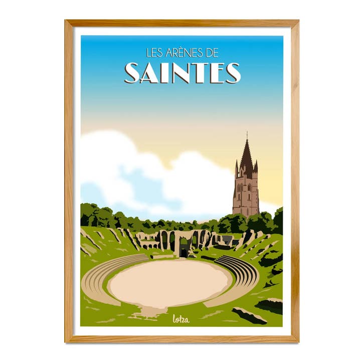 Saintes - Arenas Poster for wholesale by Lotza