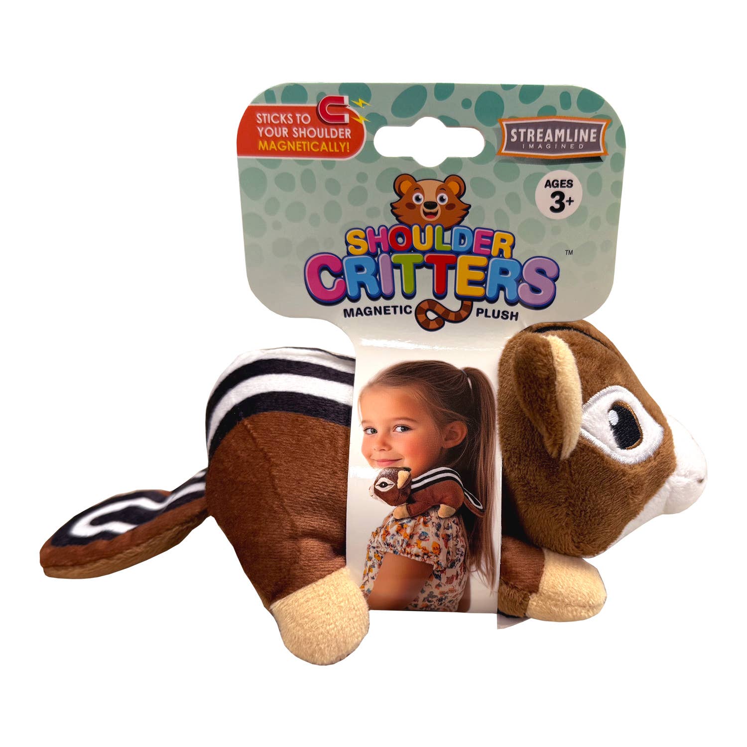 Streamline - Wholesale Stuffed/Plush Toy - Kids & Baby - Shoulder Critters - Chipmunk2