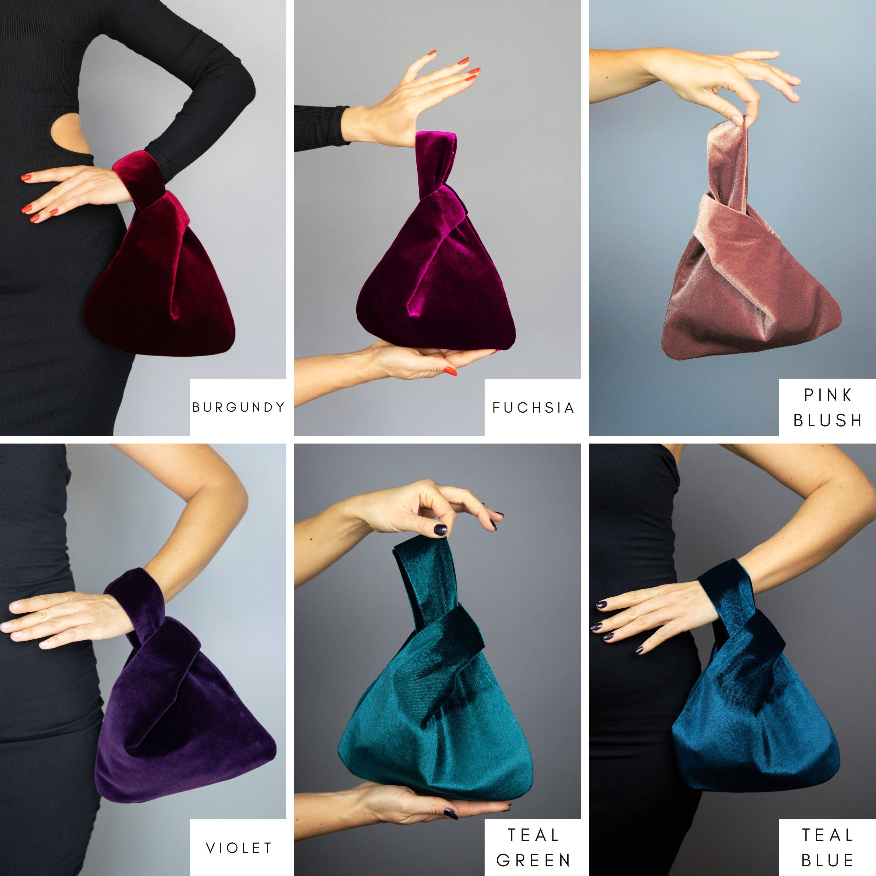 BridalSpain - Wholesale Clutch Bag - Women's - Japanese Knot Velvet Cinnamon  Clutch Bag for Special Events3